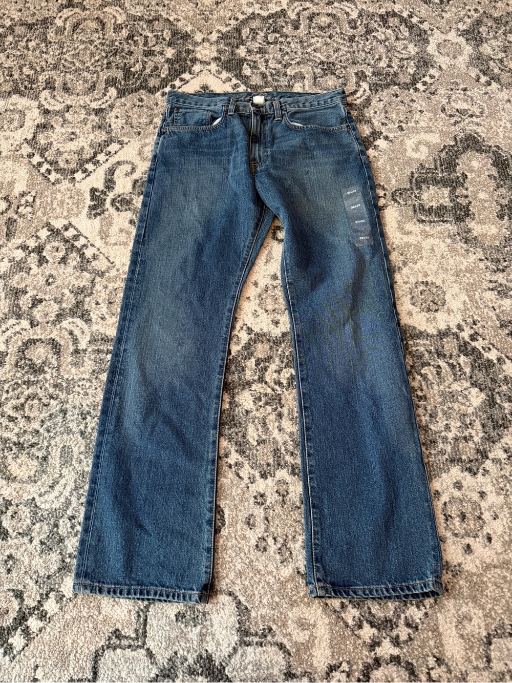 NWT Eddie Bauer Classic Straight-Leg Men's Jeans - Dark Blue